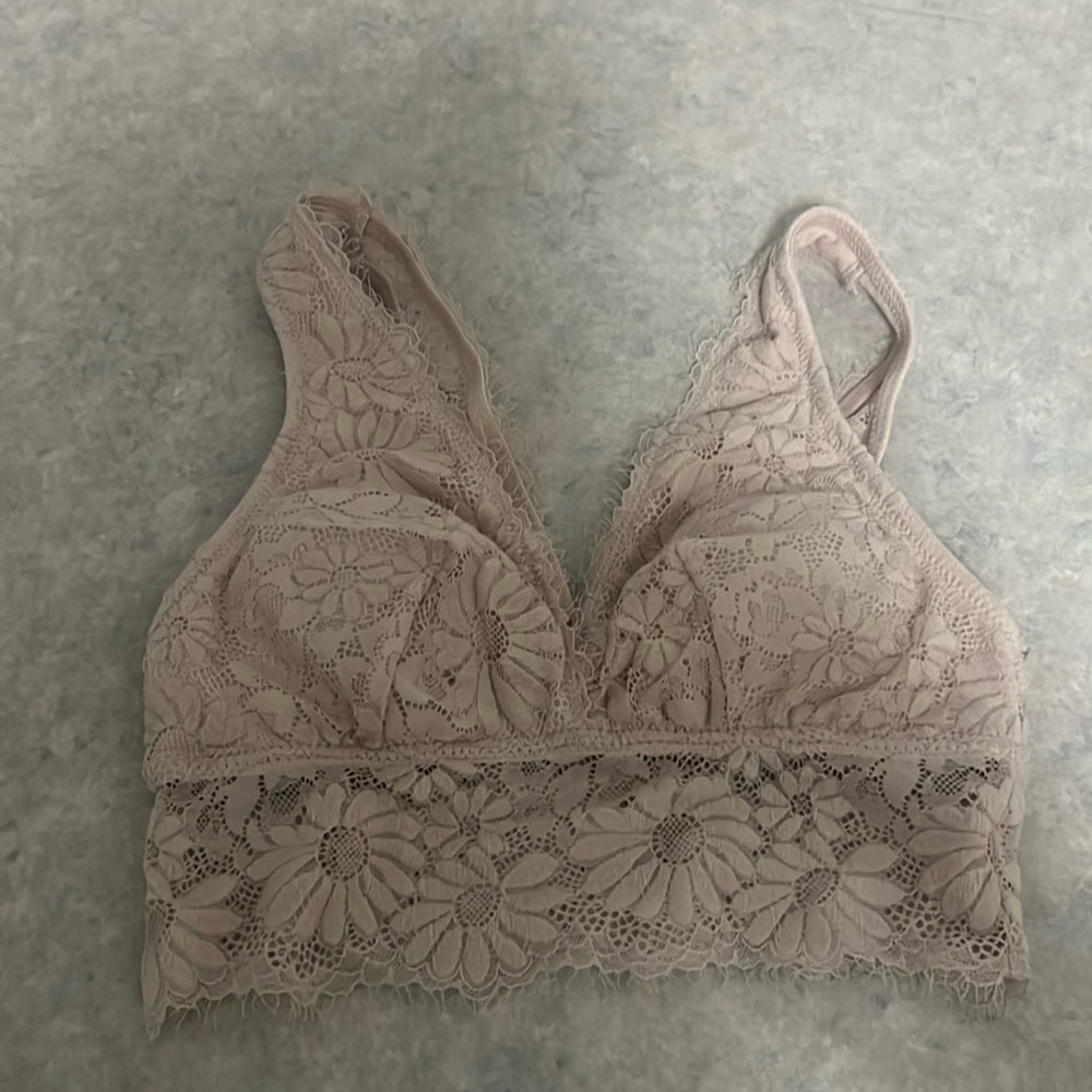 NWT * Aerie Tan Lace Bralette Size XXS